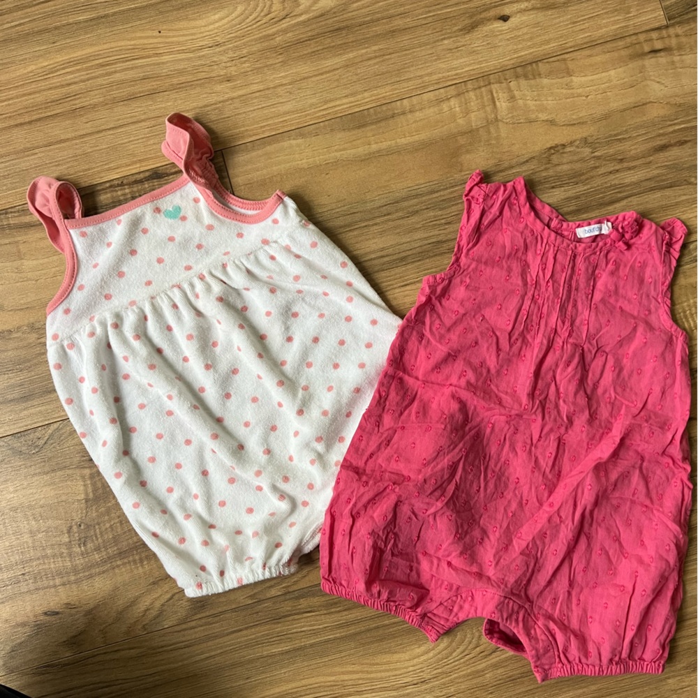 Bundle of 2 Baby Rompers - 6 months